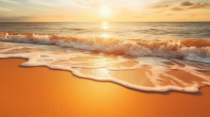 Obraz premium beach sun light effect