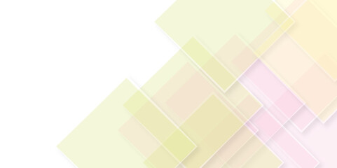 Abstract white background. Minimal geometric white light background abstract design, Abstract geometric white and yellow Background.
