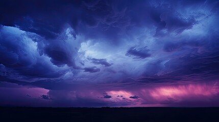 looming purple sky clouds