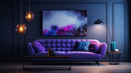 stylish dark couch