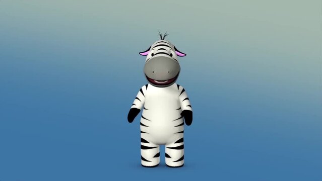 dancing zebra, funny animation (1)