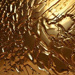 Modern shining golden abstract painting of gold with metal elements World Gold Day hd and 3d pic
