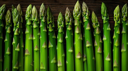 Fototapeta premium organic field asparagus green