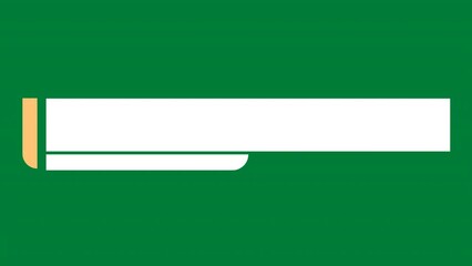 Modern Blank Lower Third Green screen Animation Professional Presentations for Video Editing, TV Broadcast, News Channels, Online Digital Media streaming. name and title space text and logo