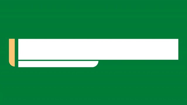 Modern Blank Lower Third Green screen Animation Professional Presentations for Video Editing, TV Broadcast, News Channels, Online Digital Media streaming. name and title space text and logo