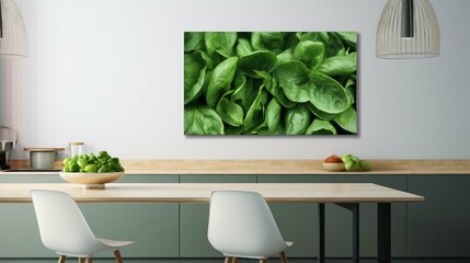 modern background spinach green