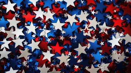 Obraz premium pride red white and blue stars on background