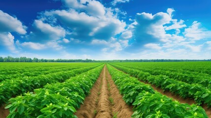 agriculture plantation potato vegetable