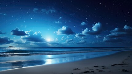 Fototapeta premium calm blue sky night