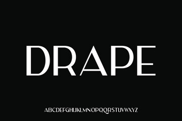 Fototapeta premium Display alphabet font vector suitable for headline, logotype, poster design and many more