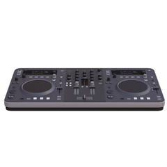 Fototapeta premium 3d render dj controller with transparent background