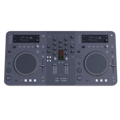 Fototapeta premium 3d render dj controller with transparent background