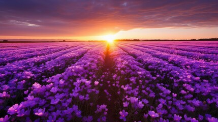 Fototapeta premium garden violet flower In the second photograph