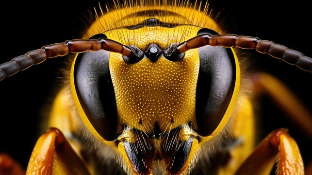 compound bee yellow jacket
