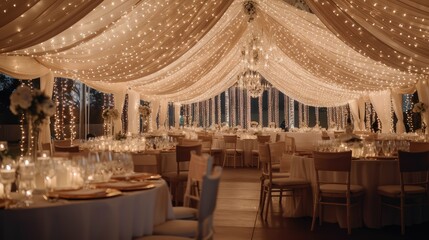 wedding fairy lights background