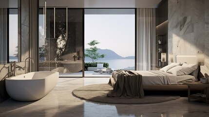 sleek modern house interior