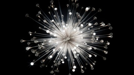 bright silver fireworks