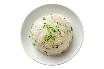 Rice dish delight isolated on transparent background