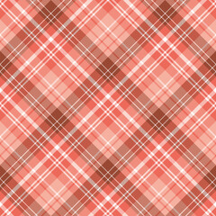Seamless pattern in fantastic warm pink colors for plaid, fabric, textile, clothes, tablecloth and other things. Vector image. 2