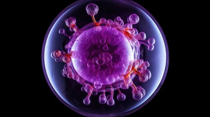 coloration purple cells