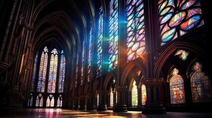 Obraz premium glow puffy ray of light