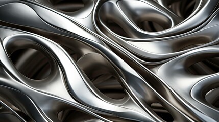 modern abstract silver