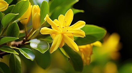 Fototapeta premium up yellow jessamine