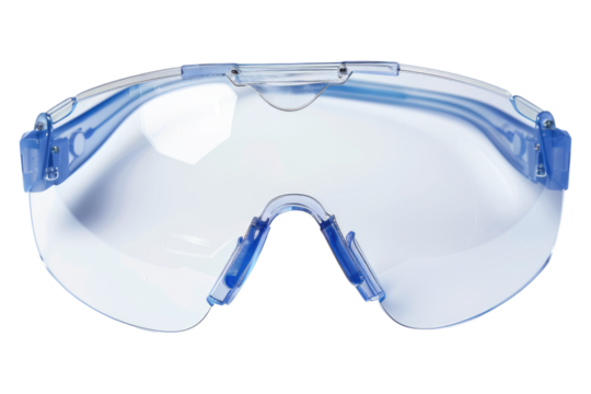 Safety glasses work place isolated on transparent background