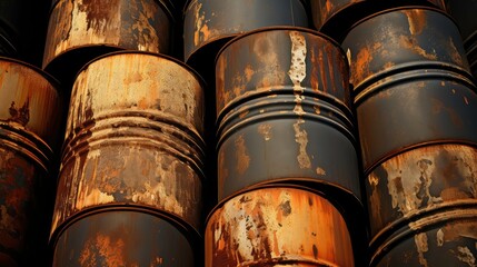 storage barrels of oil