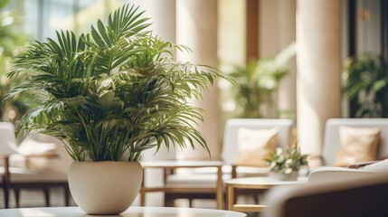 elegance blurred interior plant
