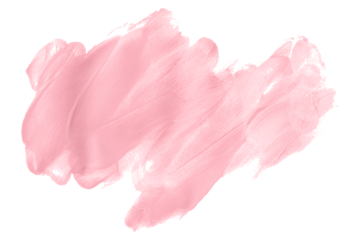 Shiny pink brush watercolor painting isolated on transparent background. watercolor png