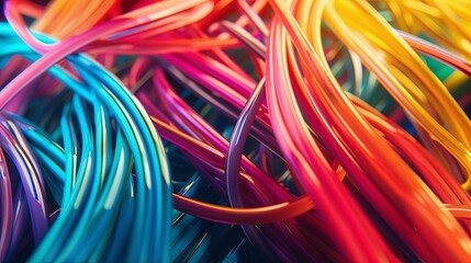 colorful cables