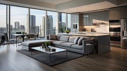 chic downtown apartment interior