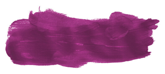 Shiny dark purple brush watercolor painting isolated on transparent background. watercolor png