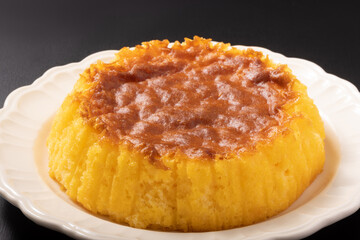 スポンジケーキ　半熟ケーキ