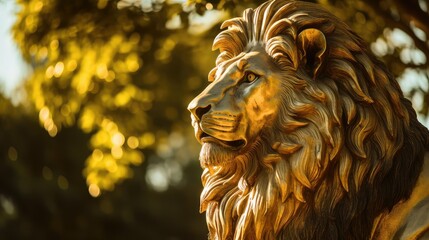 majestic golden lion