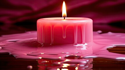 burning dripping pink