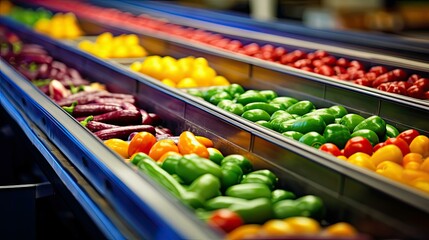 grocery distribution conveyor belt