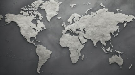 close gray global map © vectorwin