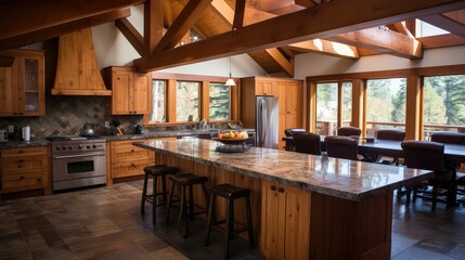 modern remodel timber frame