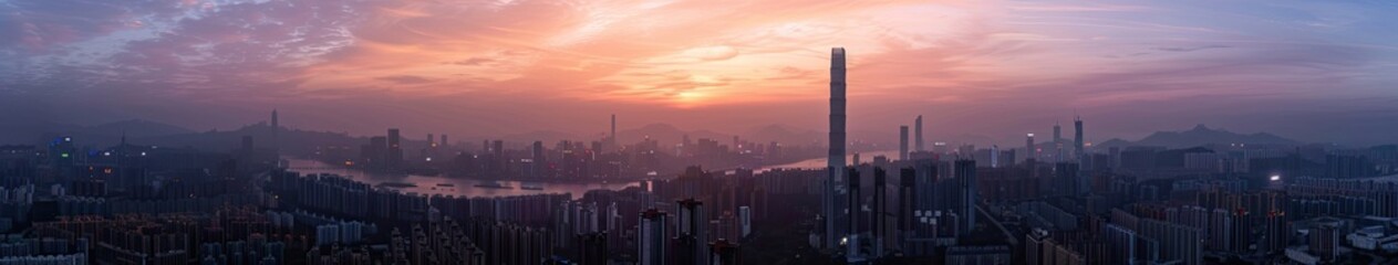Aerial Photography China shenzhen Skyscraper  