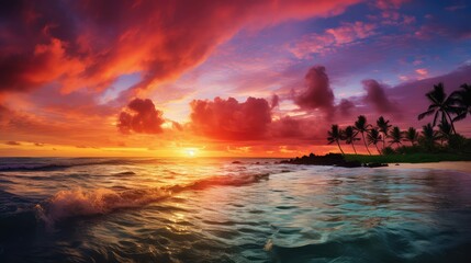 ocean sunsets sun rays