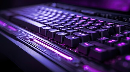 keyboard purple computer