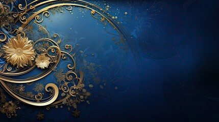 opulent gold and royal blue background