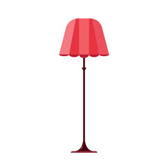 Modern floor lamp on a bright background. Floor lamp icon. Vector illustration.