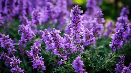 Obraz premium garden spring purple flowers