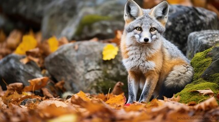 camouflage gray fox