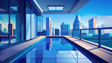 view from a luxury hotel