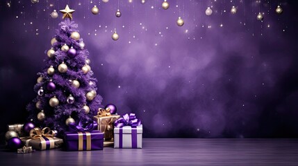 elegant purple christmas background