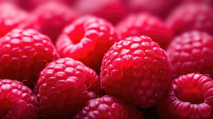 detail macro raspberry fruit